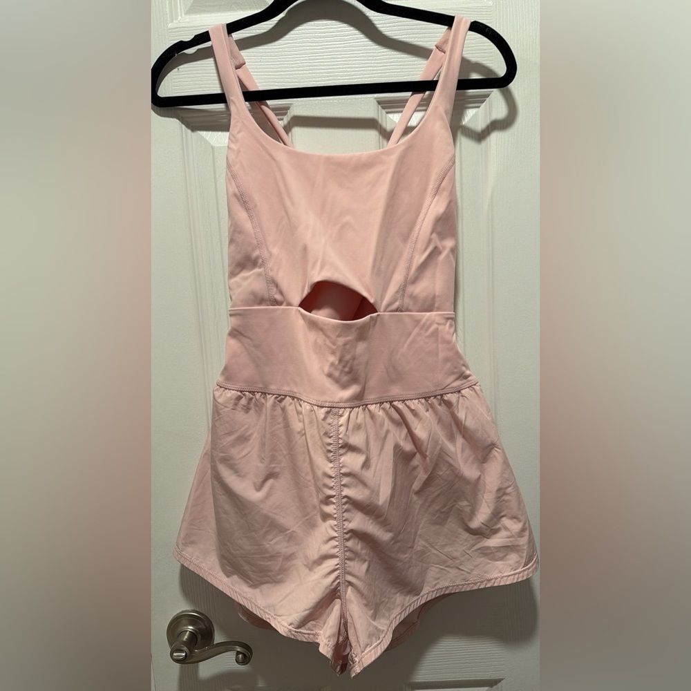 Free People Pink Cutout Romper